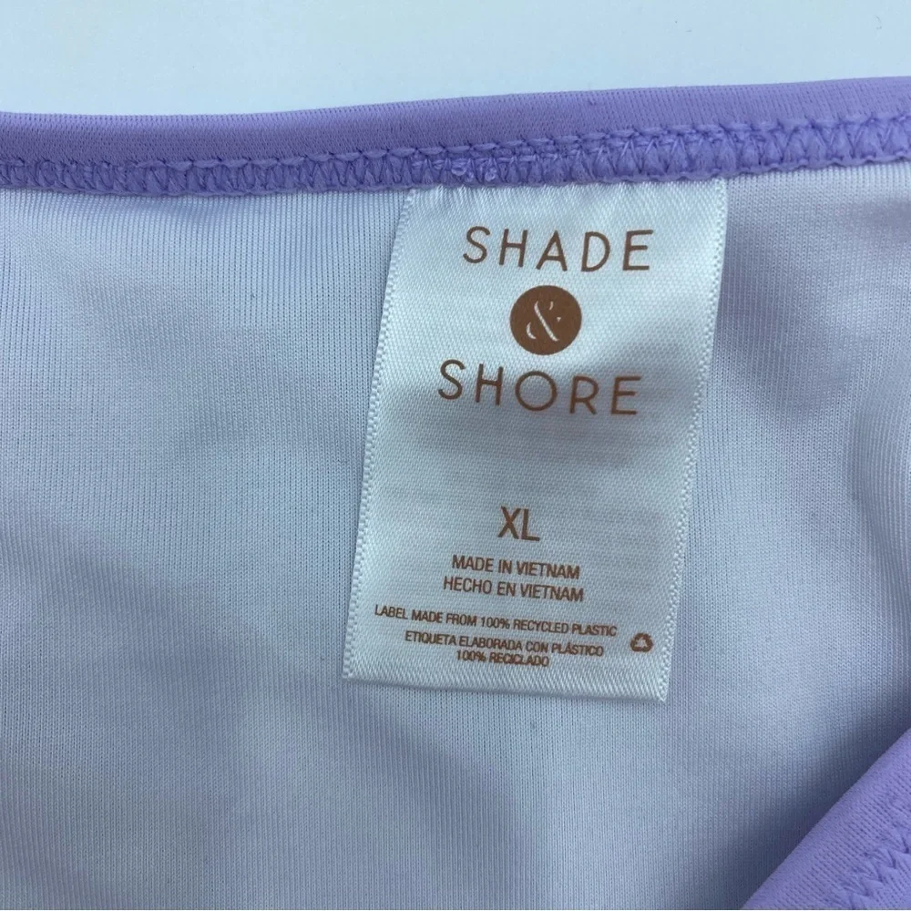 Shade & Shore XL (16-18) Purple High Leg Extra Cheeky Bikini‎ Swim Bottom NWT